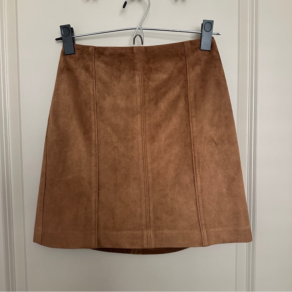 A&F Vegan Suede Mini Skirt XXS